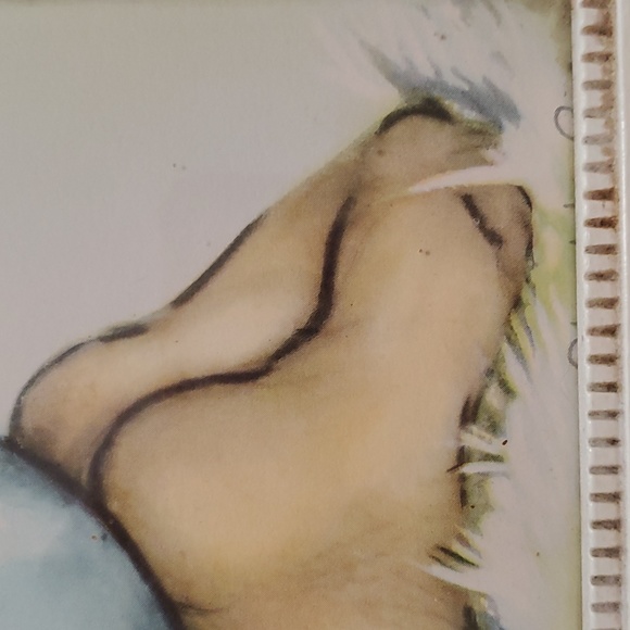 "A Child's Prayer" 1950's Vintage framed lithograph. - Picture 4 of 5